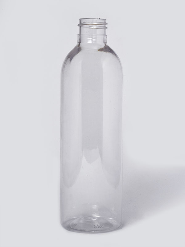 250ML Boston Clear PET Bottles - 24-410 Neck Finish